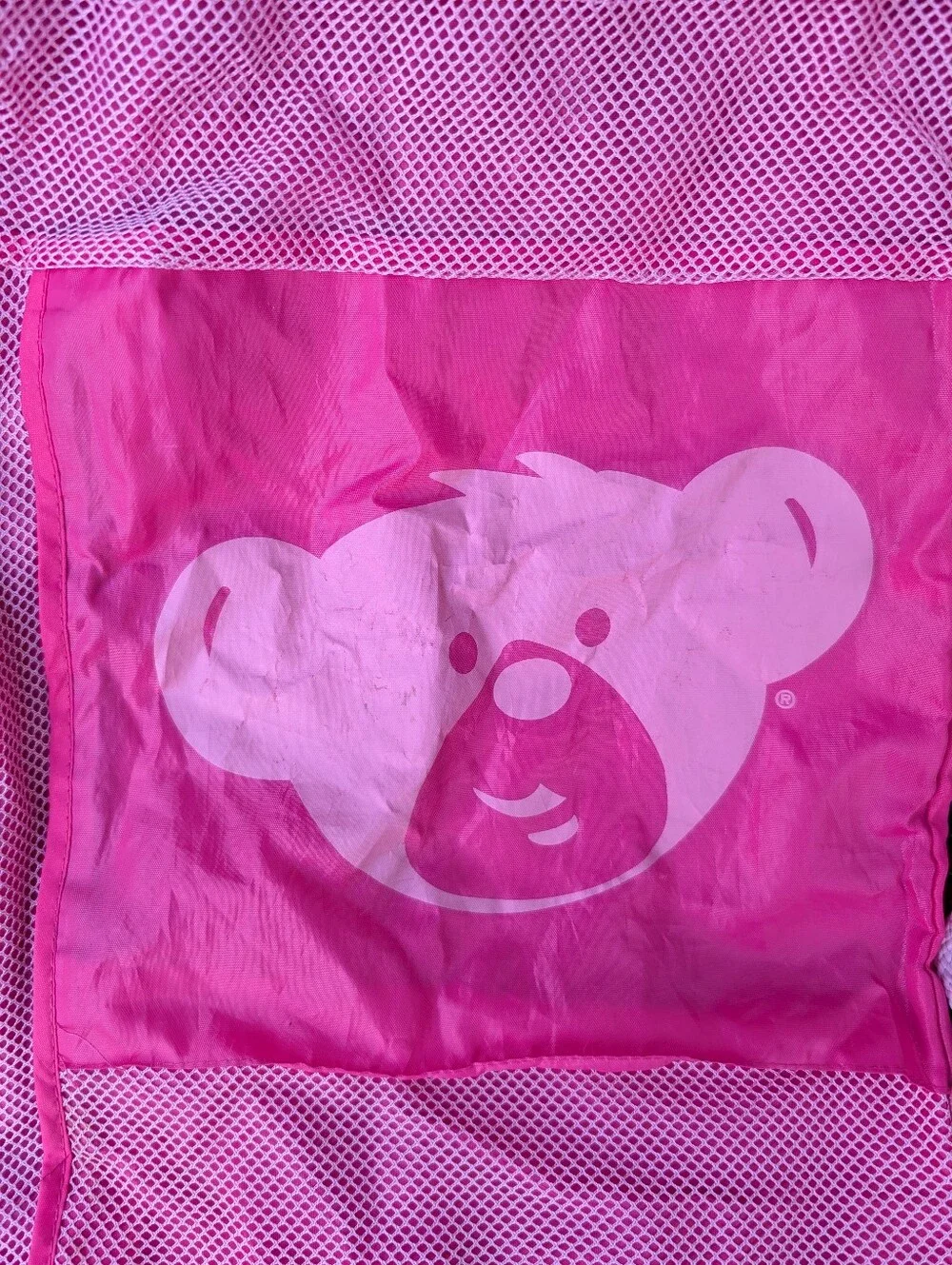 3 For $15 🩷 Pink Build-a-Bear Drawstring Bear Carry Bag & Mini Carry Bag Set - Picture 4 of 4